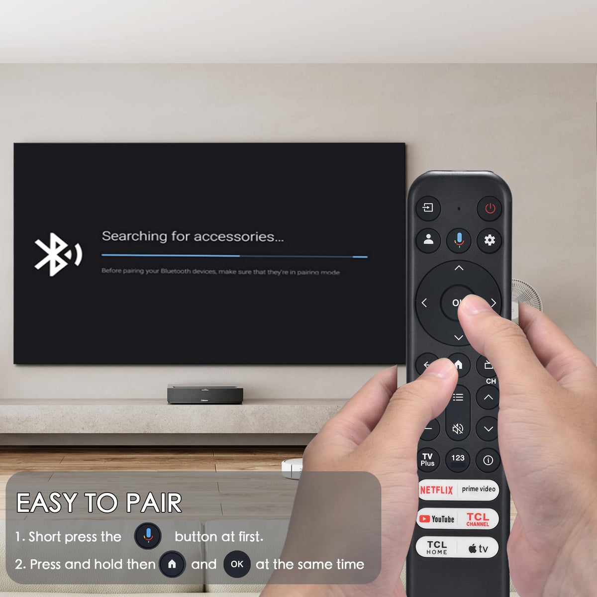 MOILDRH RC813 in a living room, ready for couch-control