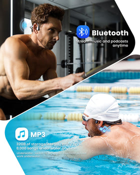 mojawa Run Plus New IP68 waterproof lets you swim or train in rain with music.