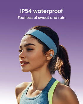 Mojawa StarClip IP54 rating protects against sweat and rain during workouts.
