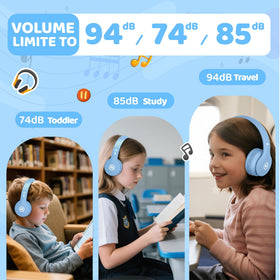 Mokata headphones include aux cord for wired playback