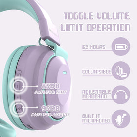 Mokata 40mm drivers deliver crisp stereo sound.