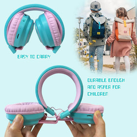 Mokata Kids Headphones with Bluetooth 5.3 for effortless wireless pairing.