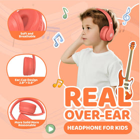 Mokata Bluetooth 5.4 kids headphones for wireless convenience and stable connections.