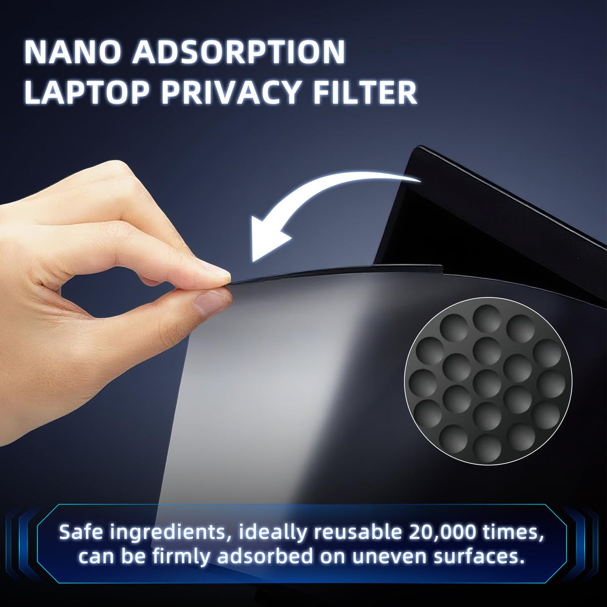 MokaZii anti-glare surface reducing reflections for clearer viewing in bright light
