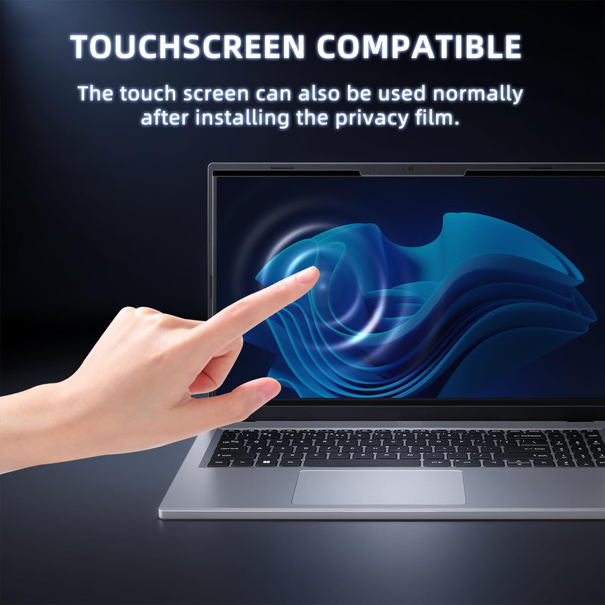 MokaZii on touchscreen laptop showing preserved touch responsiveness benefit