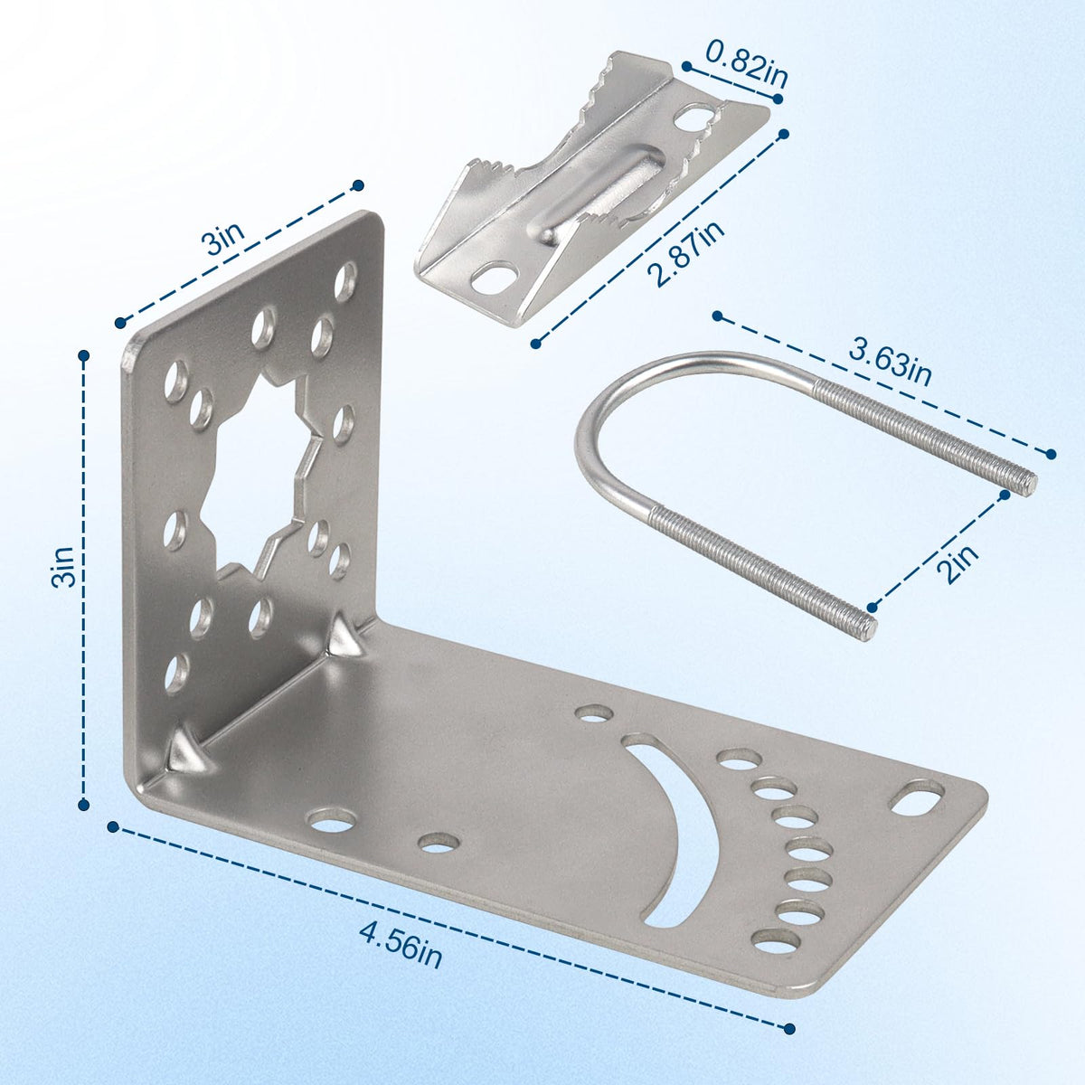MOOKEERF bracket with hardware included for simple installation