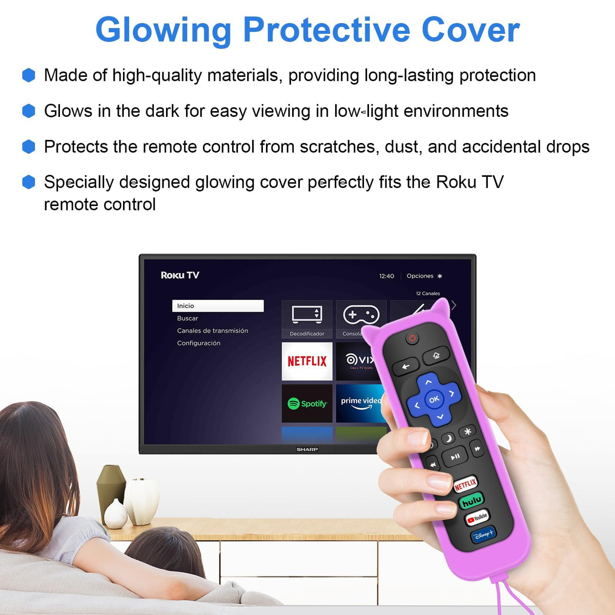 MOKEMAKE Philips Roku TV remote compatibility for quick setup