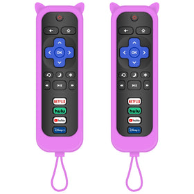 MOKEMAKE Roku TV remote two-pack in purple for easy replacement