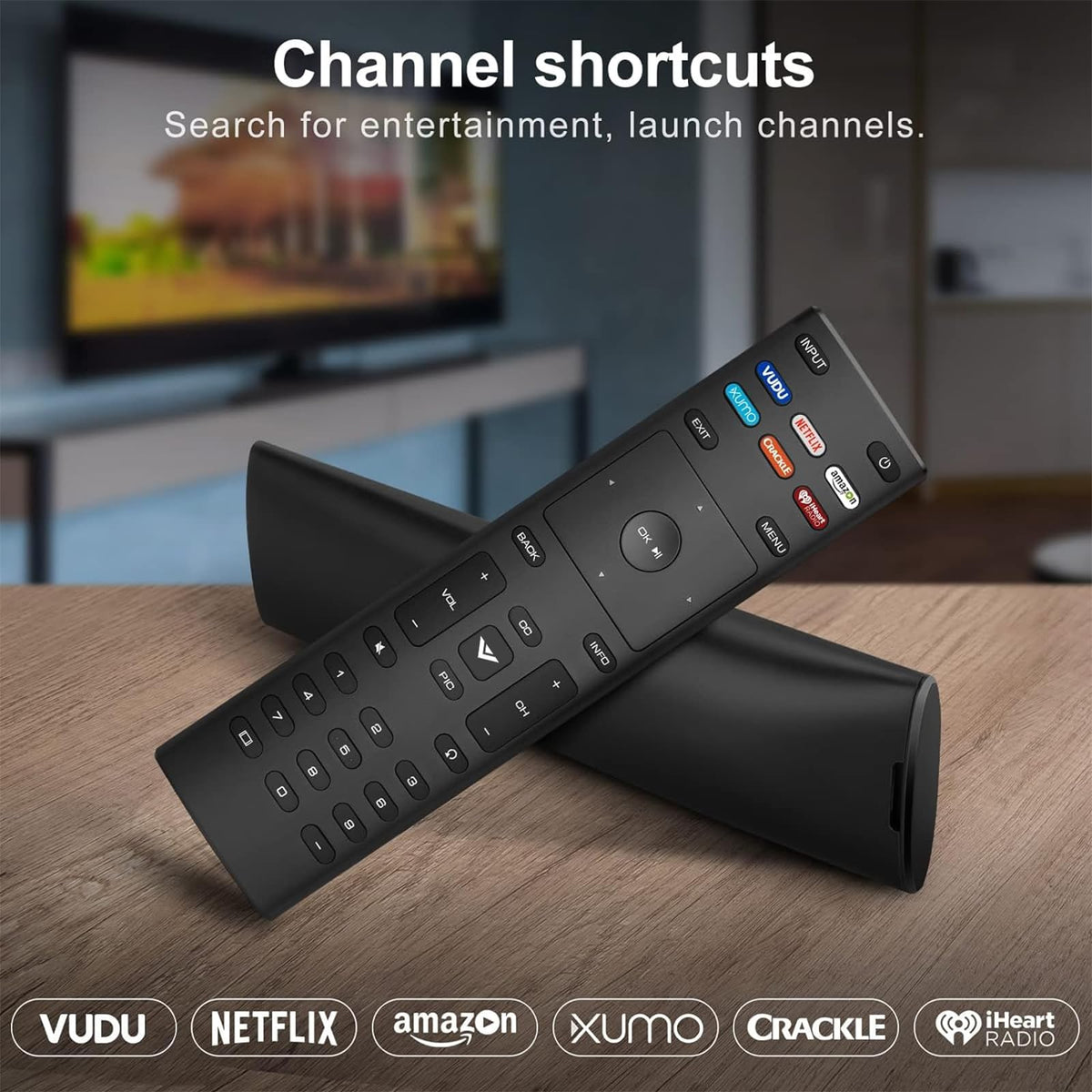 2-pack includes backup remote for Vizio Smart TV