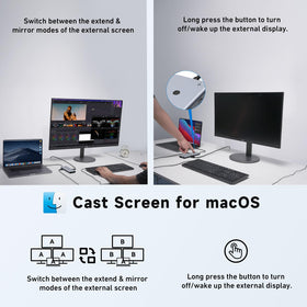 MOKiN compact travel dock ideal for home office setups
