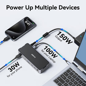 MOKiN docking station keeps laptops charged while running multiple peripherals