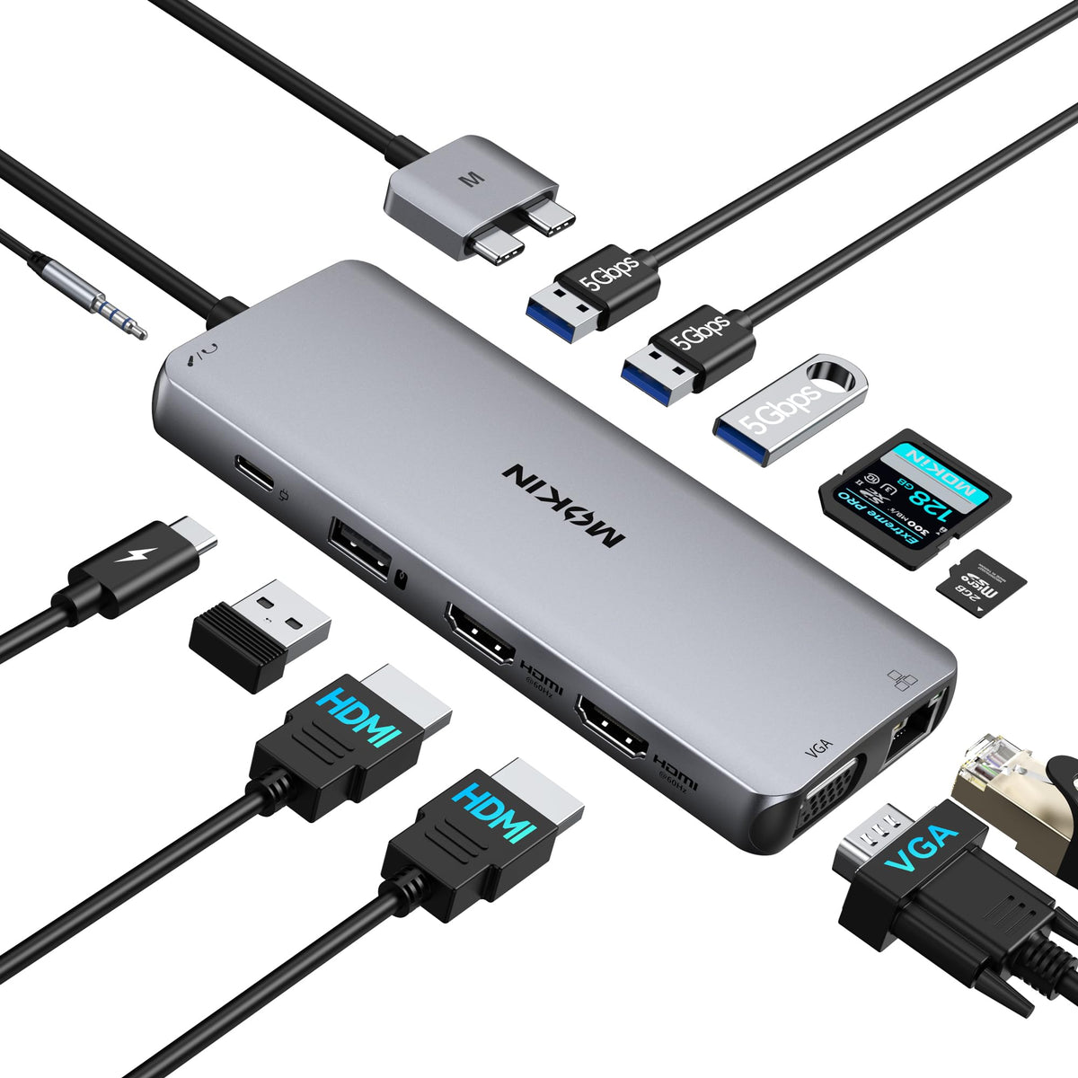 MOKiN MacBook Pro Docking Station with expanded external displays.