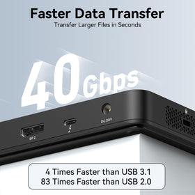 MOKiN Thunderbolt 4 Dock supports a single 8K display for high-resolution work