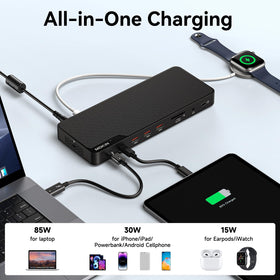 MOKiN TB4 Dock with 150W power delivery and fast data transfer