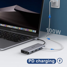 MOKiN USB and SD/TF card slots close-up for fast data transfers from cameras and drives