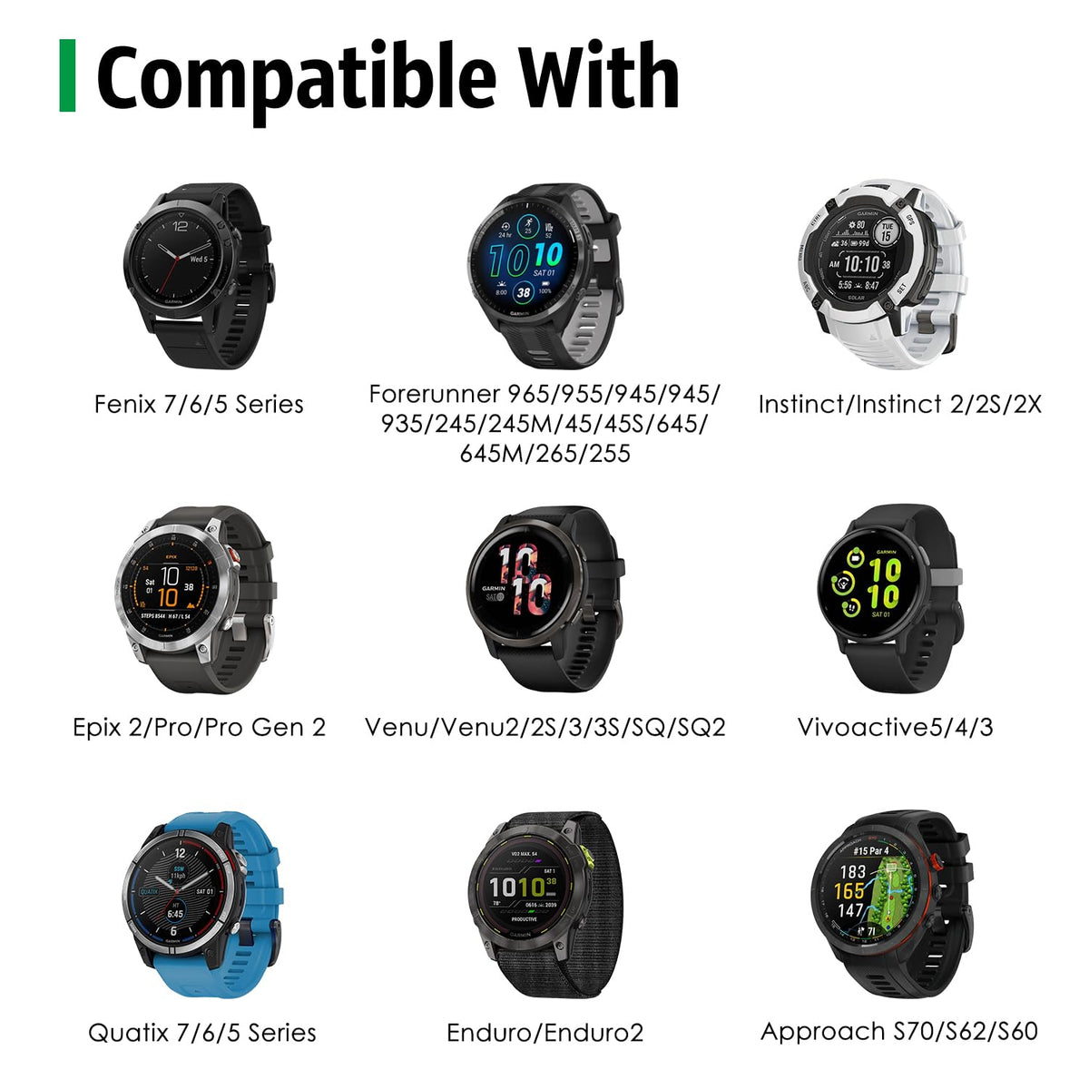 MoKo charging dock for Forerunner watches, compact desk setup.