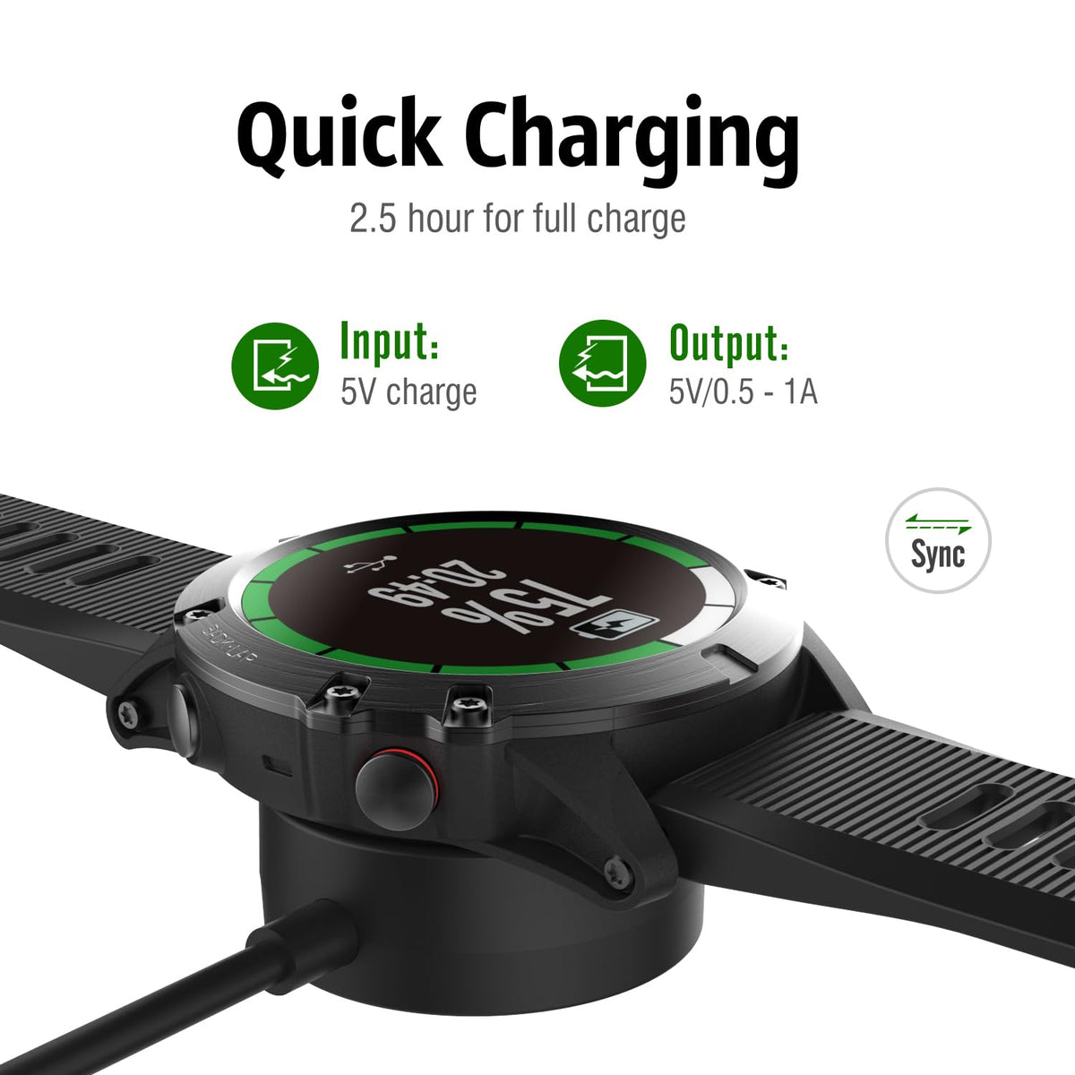 MoKo portable charger dock, lightweight and travel-ready.
