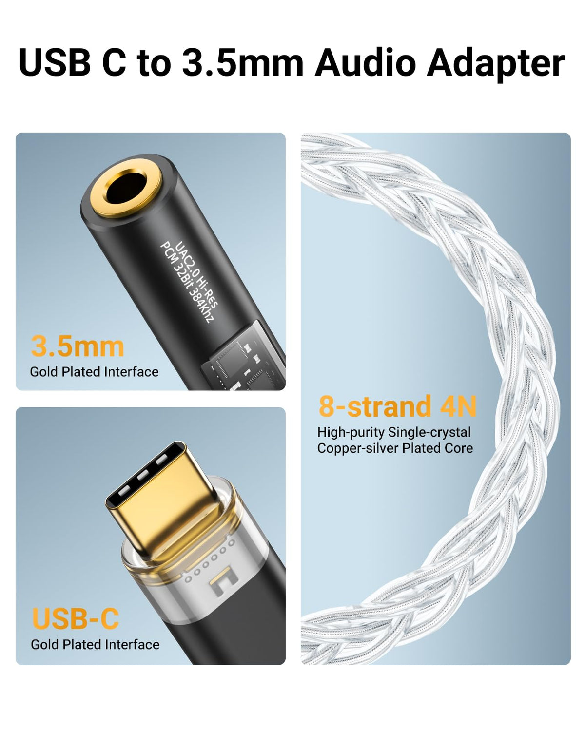 MoKo adapter in use with smartphone showcasing improved headphone sound