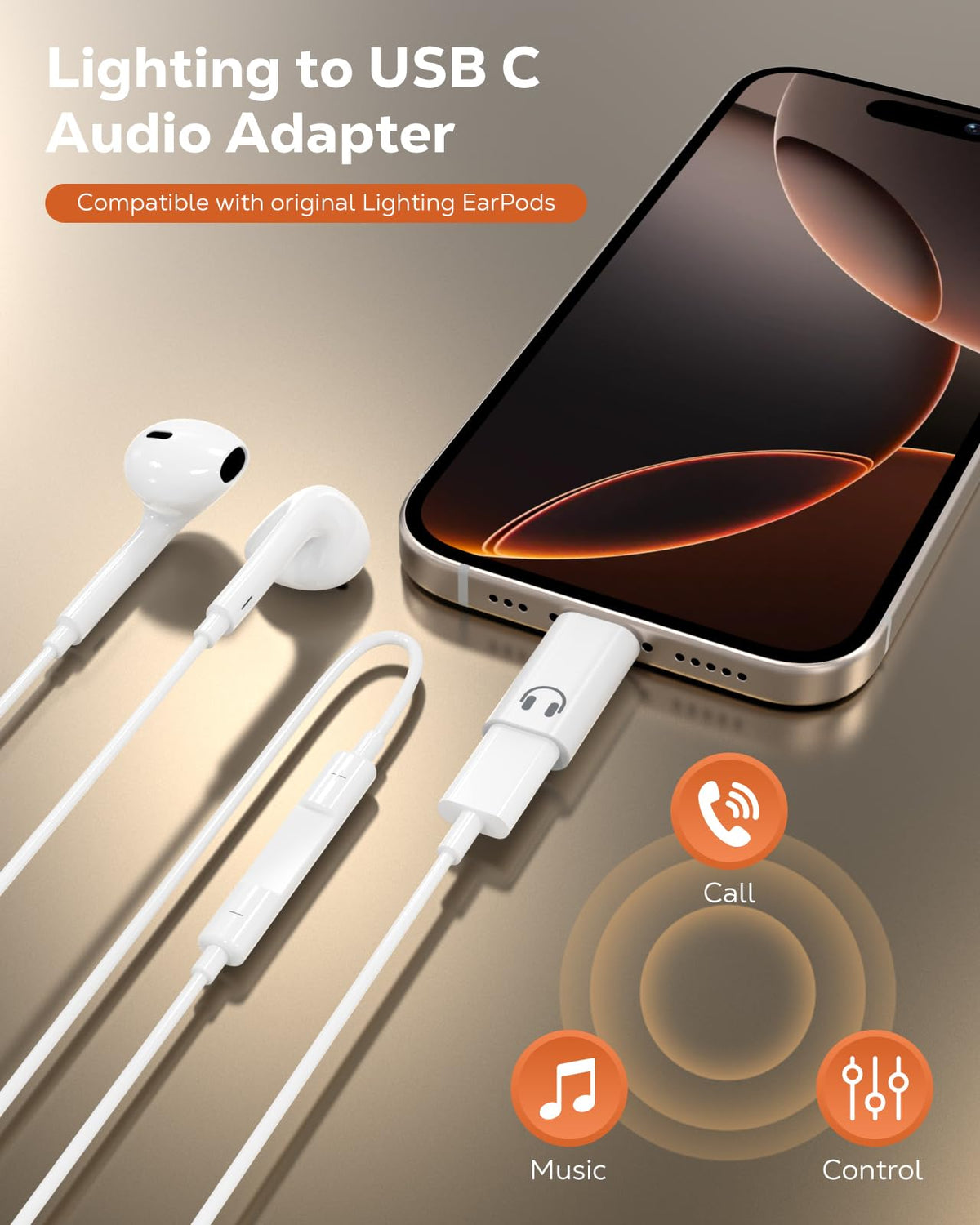 MoKo adapter with DAC chip inside for high fidelity sound