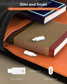 MoKo adapter note indicating it is not for charging or data transfer