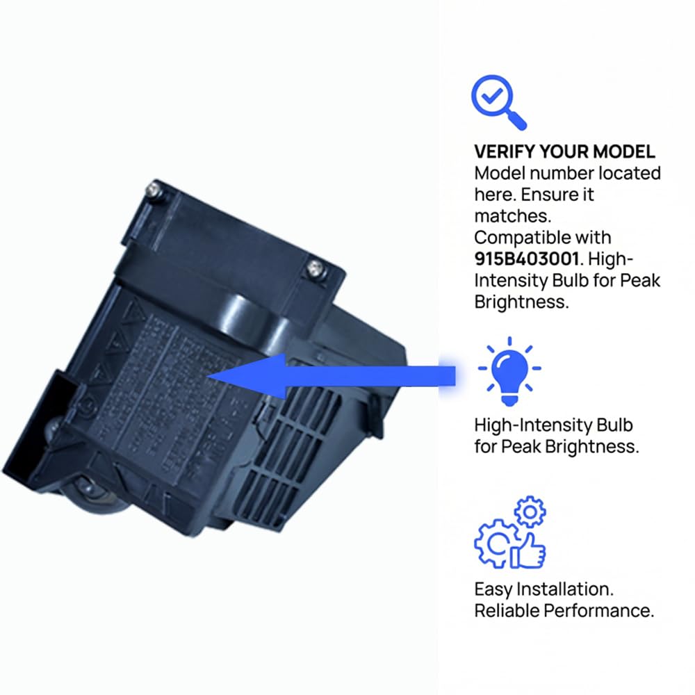 Molgoc WD60737 compatibility lamp fits WD-60737 for steady brightness
