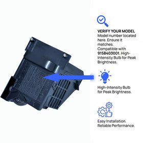 Molgoc WD60737 compatibility lamp fits WD-60737 for steady brightness