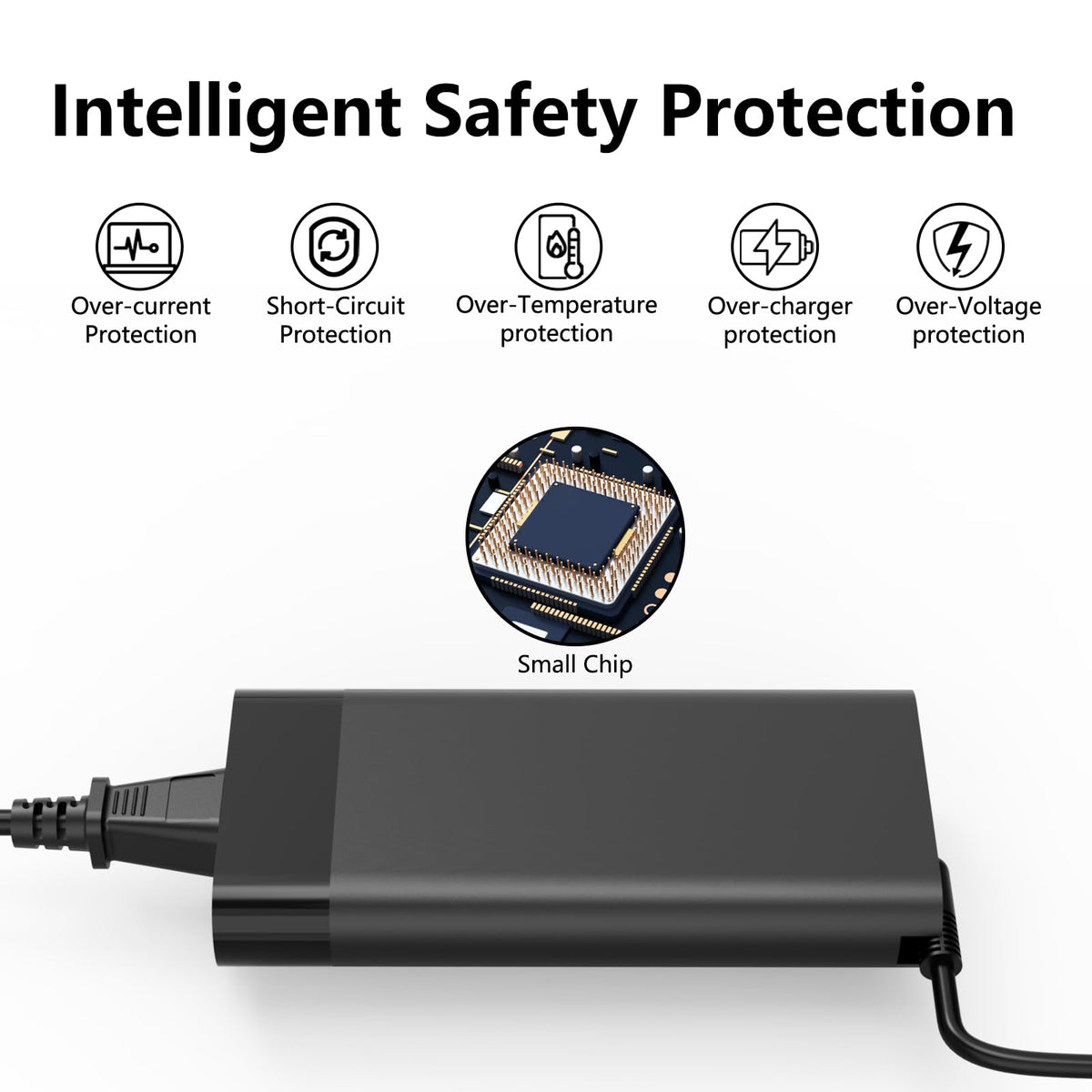 MOLIDZ charger size comparison with hand indicating portable travel convenience