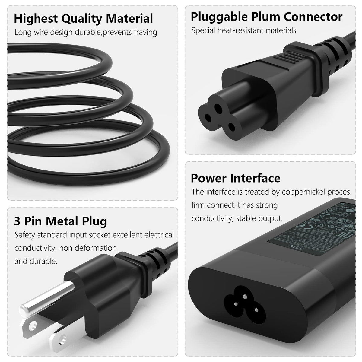 MOLIDZ charger plugged into HP laptop demonstrating laptop charging