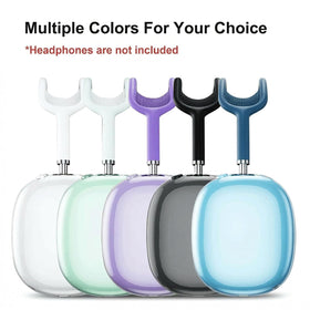 MOLOPPO AirPods Max anti-yellowing clear cups protect the look during daily use.