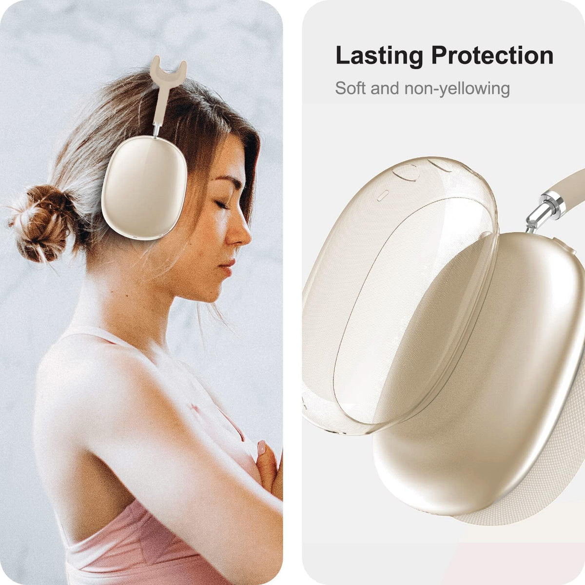 MOLOPPO AirPods Max precise snap-on design fits the original case.