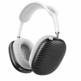 MOLOPPO carbon fiber texture ear cups cover for AirPods Max in matte black, durable protection
