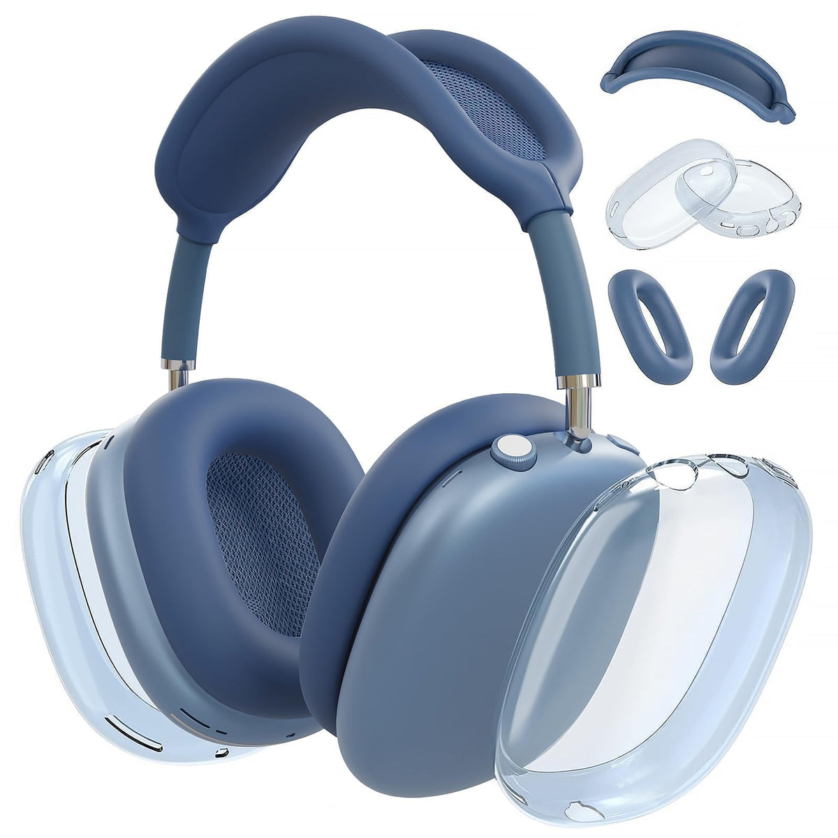 MOLOPPO clear ear cup covers shield AirPods Max from scratches and scuffs