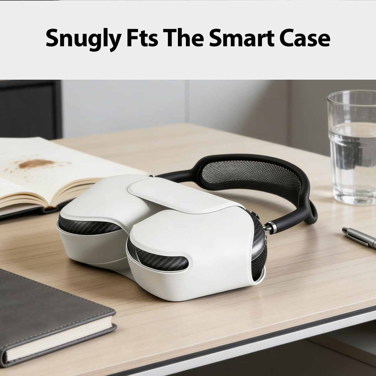MOLOPPO snap-on installation for AirPods Max ear cups cover