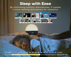 MOMILLA on nightstand in bedroom to create calm sleep environment