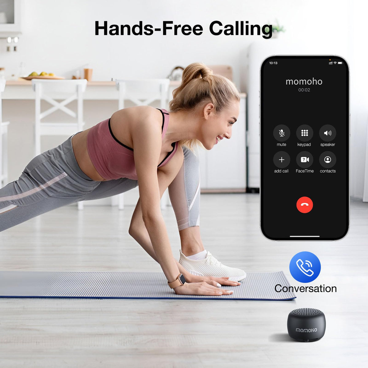 MOMOHO outdoor-ready speaker for on-the-go listening