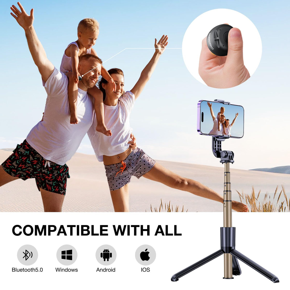 MOMOHO TWS 360° stereo pairing delivers immersive sound from two units.