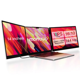 Monduo 14-inch Pro Duo Display unit shows dual screens for expanded multitasking.