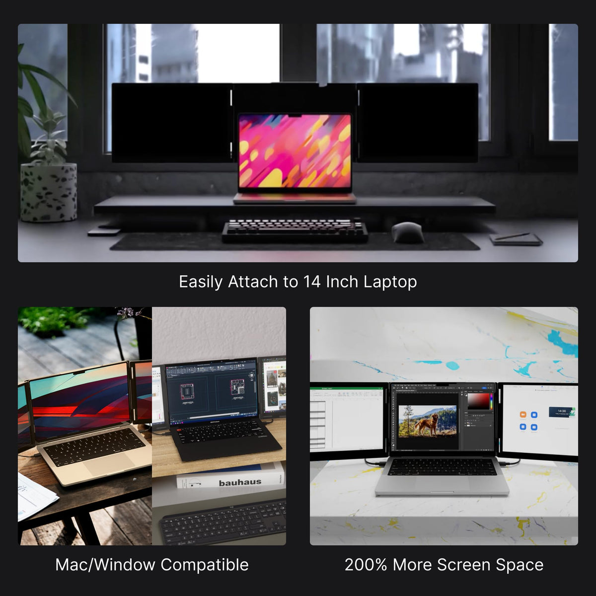Monduo bright non-glare glass offers clear viewing in bright environments.