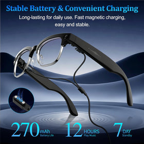 MONFOLROY built-in 220mAh battery powering music and talk