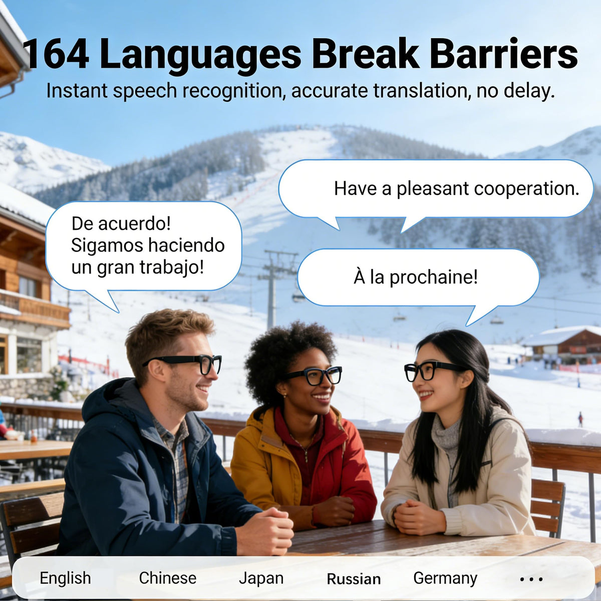 MONFOLROY AI Smart Glasses AI assistant helps with quick inquiries while traveling.