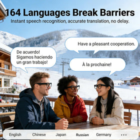 MONFOLROY AI Smart Glasses AI assistant helps with quick inquiries while traveling.