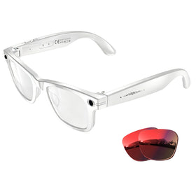 MONFOLROY front view with sunglasses showing sleek wearable tech benefit