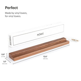 MÖNKE VRS2 hand-crafted pine shelf with walnut finish and sturdy build
