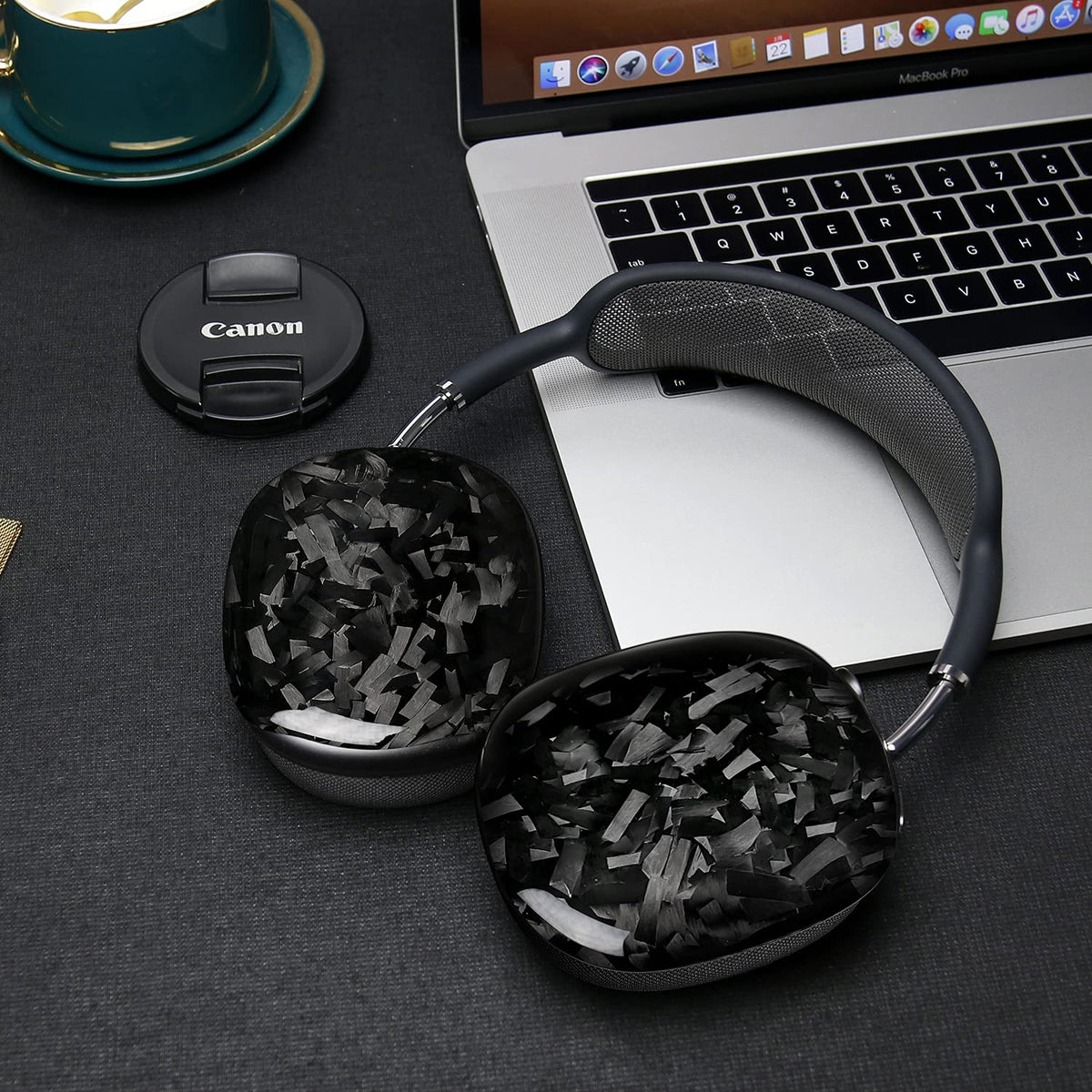 MONOCARBON AirPods Max case color options showcase luxury finishes.