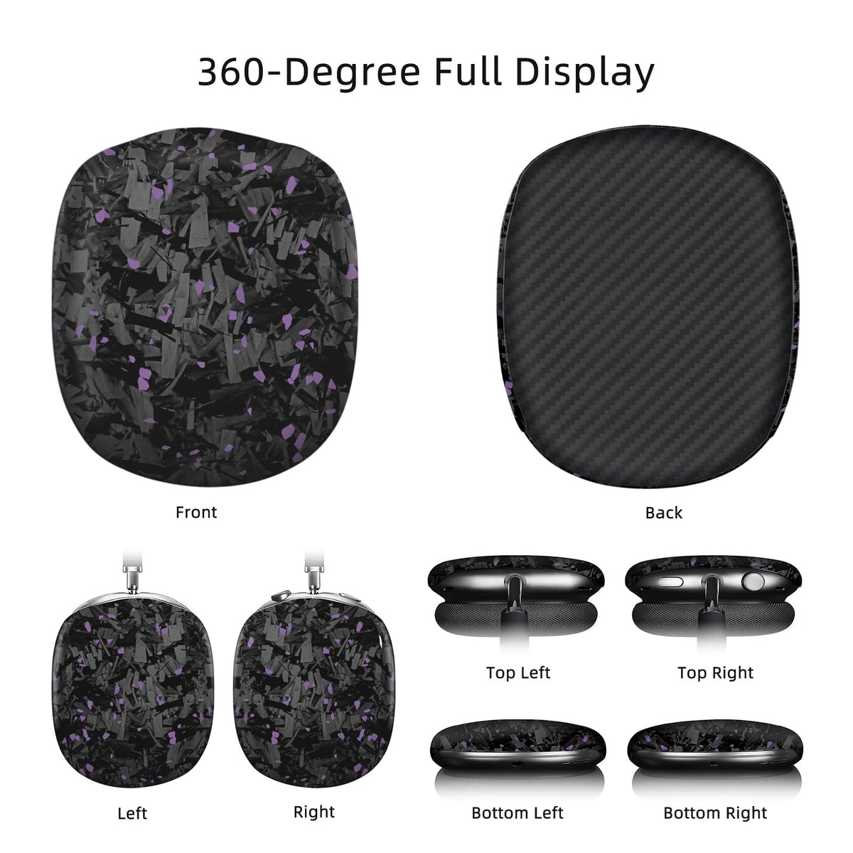 MONOCARBON forged carbon pattern gives each case a unique look.