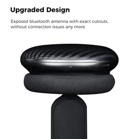 MONOCARBON lightweight 10-gram AirPods Max cover fits snugly.
