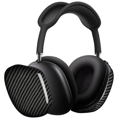 MONOCARBON real carbon fiber case for AirPods Max with premium protection.