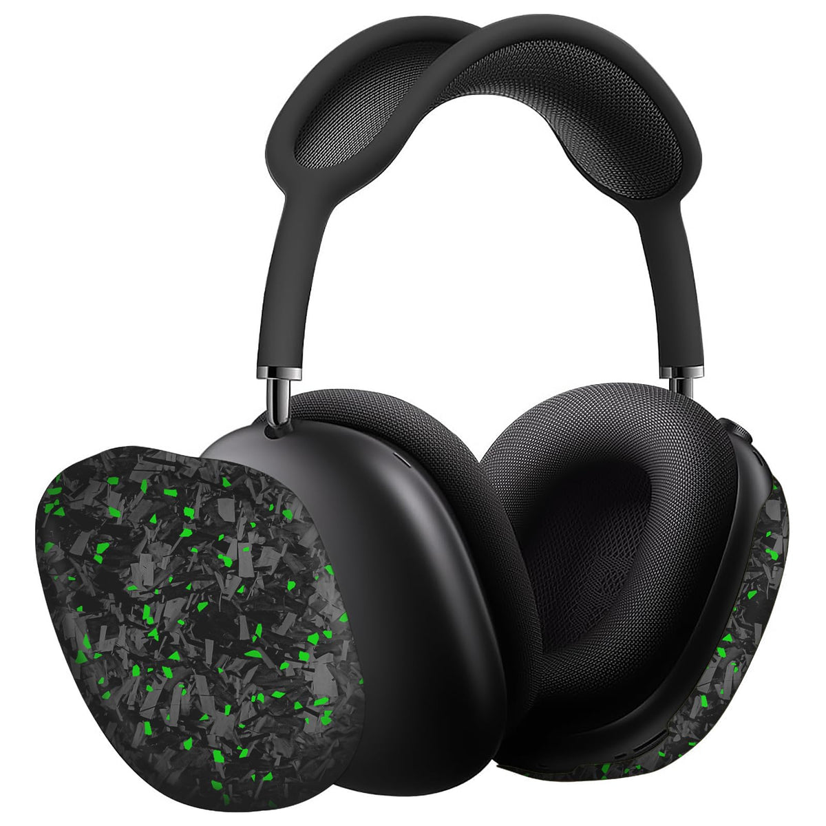 MONOCARBON real carbon fiber case for AirPods Max offers premium protection and sleek style.