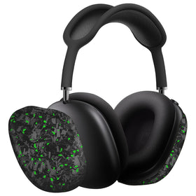 MONOCARBON real carbon fiber case for AirPods Max offers premium protection and sleek style.