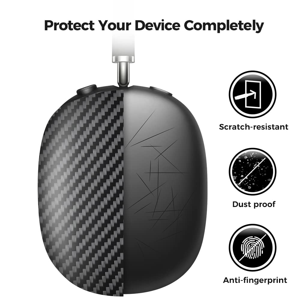 MONOCARBON twill-weave texture provides stylish grip and scratch resistance.